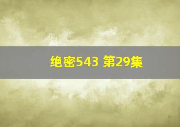 绝密543 第29集